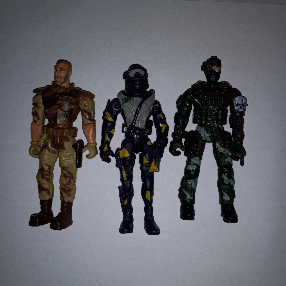 The Corps Elite Triple Threat Miniature Plague Poseable Action Figures Toys